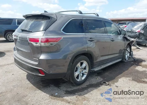 2015 Toyota Highlander Limited V6 z USA, uszkodzony, nr VIN 5TDYKRFH5FS106173